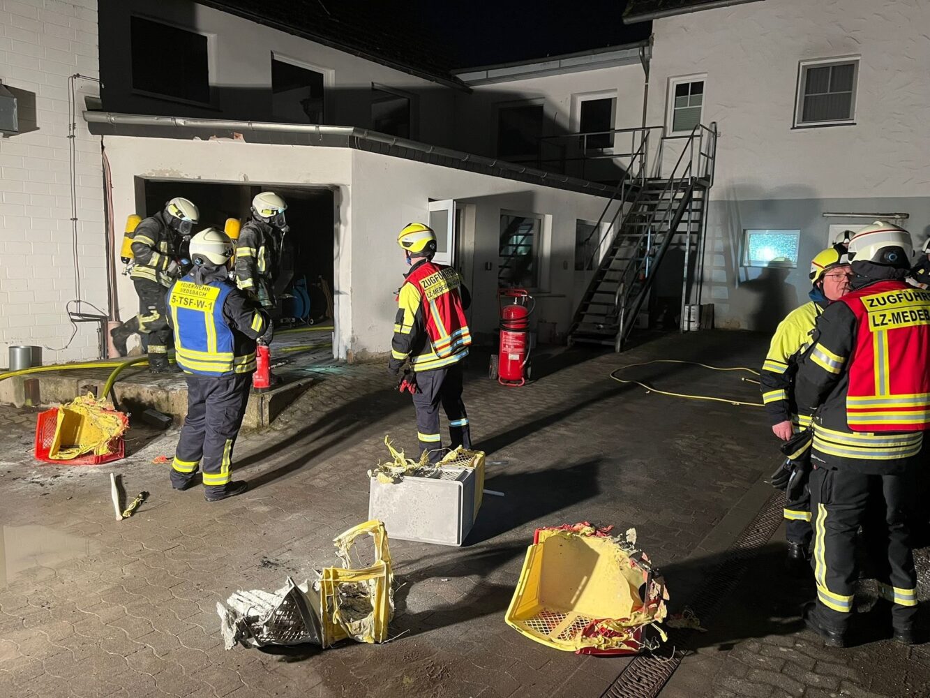 Brand in einem Gewerbebetrieb