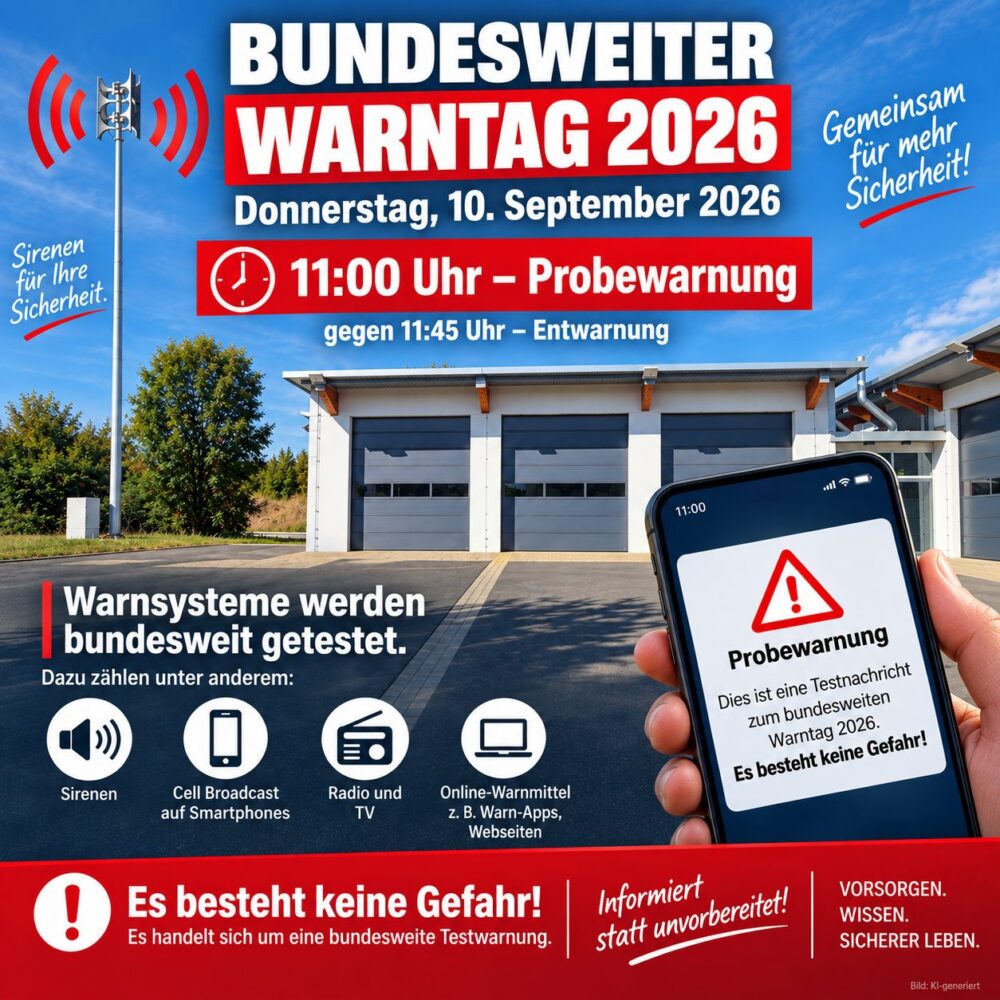 Heute 11 Uhr Bundesweiter Warntag